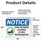 Signmission Food Or Drink Allowed In This Refrigerator, 14 in W x Rectangle, Vinyl Decal OS-2PACK-NS-D-1014-L-15699 - alternate 3